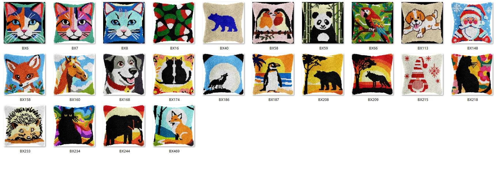 

Bee latch hook kit rug canvas Color Birds Styles handwerken knooppakket diy carpet embroidery handmade Cats 43-43