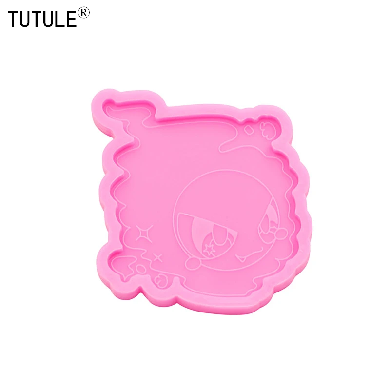 Glitter Ghosts silicone mold-Keychain Pendants Epoxy Jewelry Silicone Mold Polymer Clay cake fondant Silicone Mould
