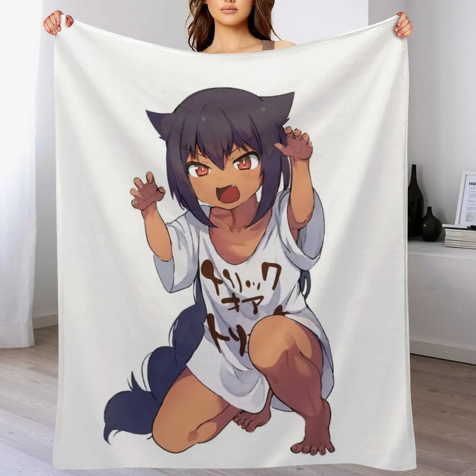 

Jahy-sama Cute Design Throw Blanket Bed linens Extra Large Throw For Decorative Sofa Blankets