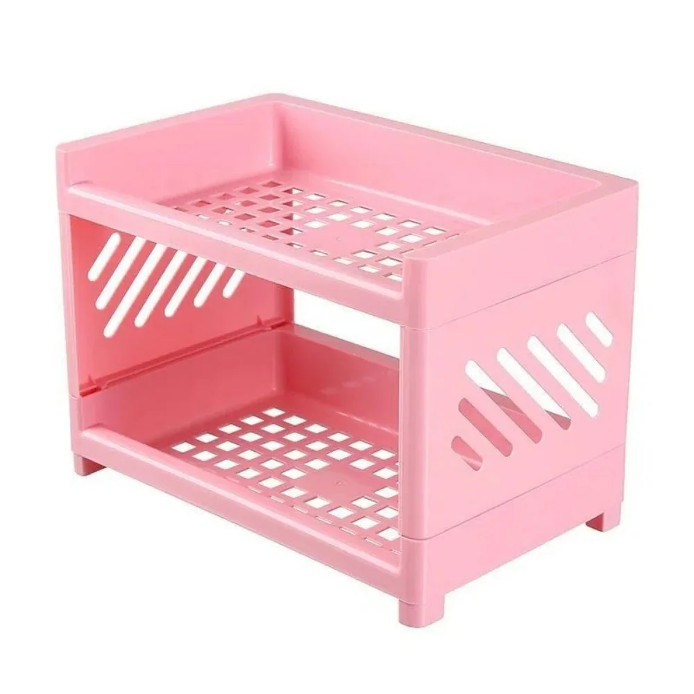 Etagère de Rangement T1 à Double Couche pour HOKitchen, Bureau, École