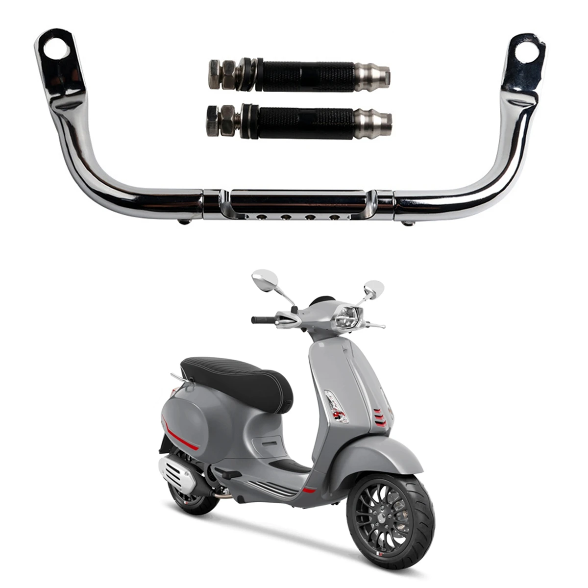 For Vespa Sprint 150 Primavera 150 GTS300 Multifunctional Lever Child Safety Grab Bars Navigation Storage Hook Bracket