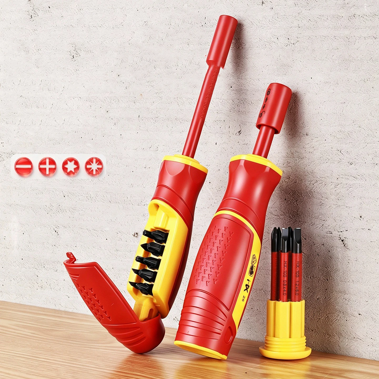 Multi-function Take Strong Magnetic Insulation with a Screwdriver Efficient Energy Saving Electrical Group Head Screw Driver
