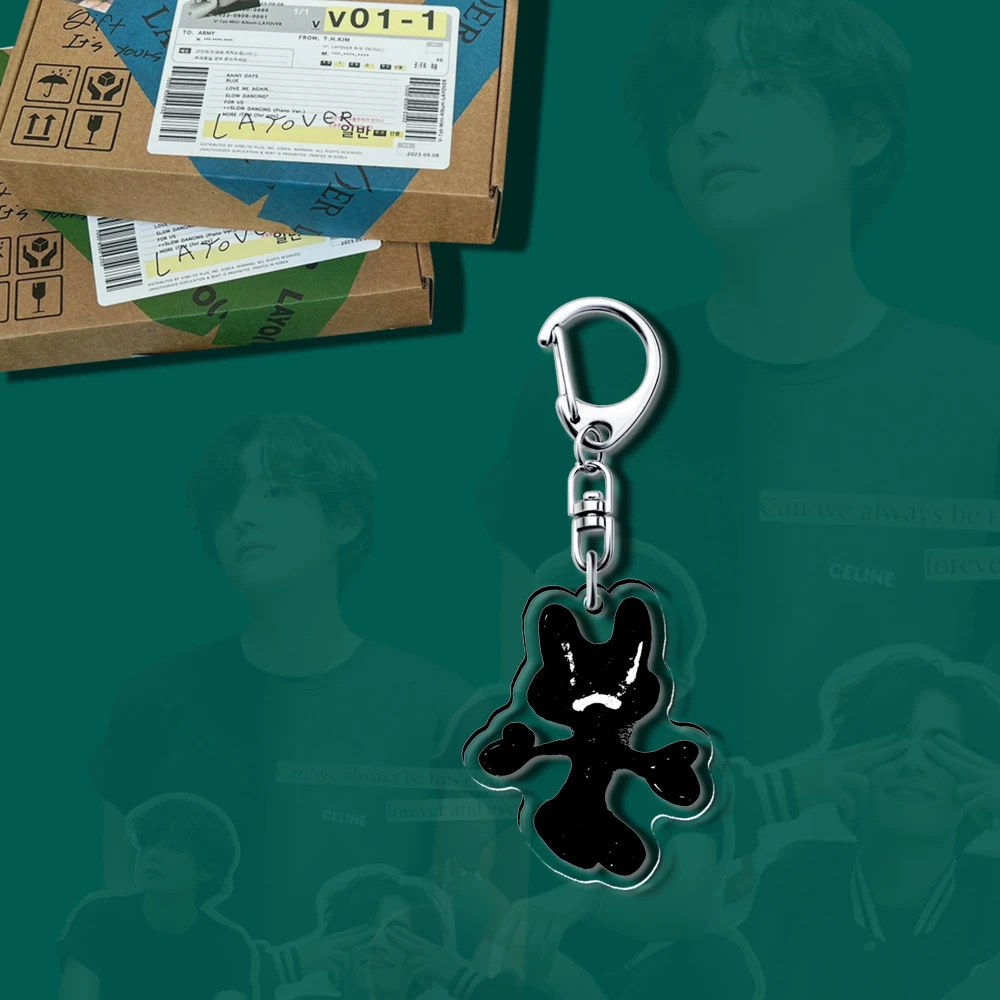 Imagem -05 - Acrílico Kpop Chaveiro de Jungkook Álbum de Ouro Agust Ddays Rostos e Caras Chaveiro Teakook Acessórios Merch de Jins te Hyung