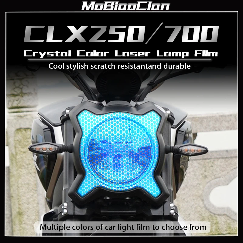 

For CFMOTO 250CLX 700CL-X Motorcycle honeycomb laser headlight and taillights protective film decorative modification