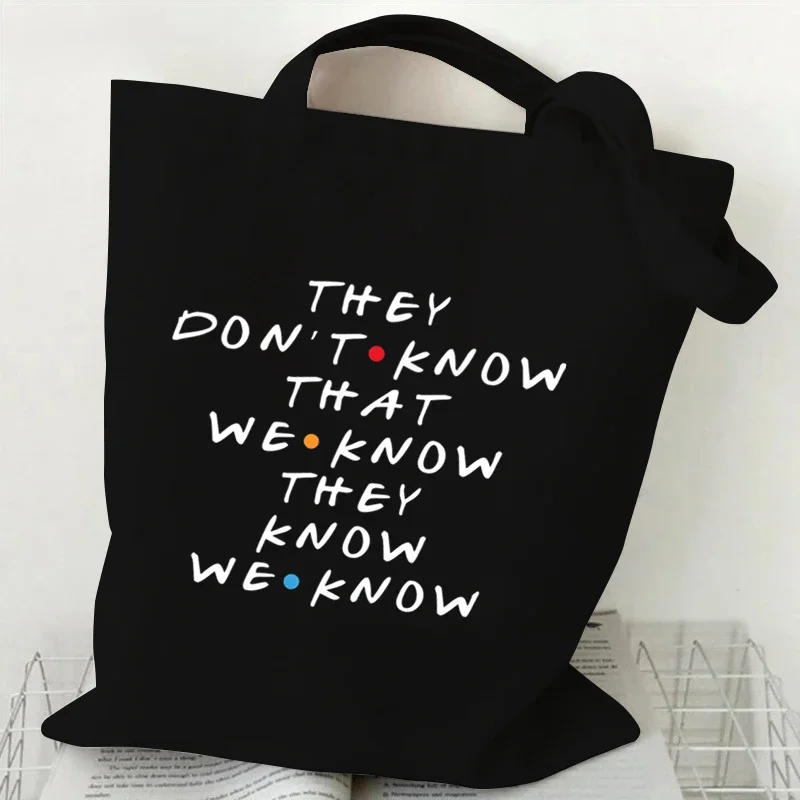 Student Pivot Friends TV Show Shopping Bag Graphic Casual Handbag Side Bag for Ladies Leisure Bag