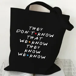 Studente Pivot Friends TV Show Shopping Bag grafica Casual borsa laterale per borsa per il tempo libero da donna