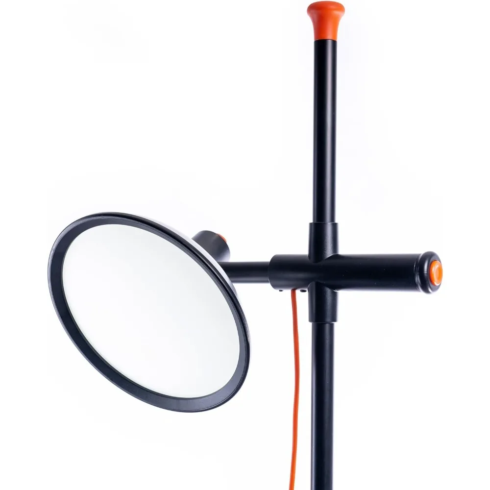 Lampada da studio 2-6,000 Lux LED con 95+ CRI, paralume largo 24 cm