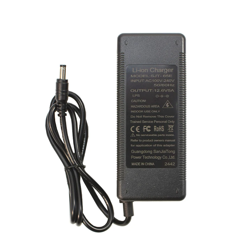 Ładowarka litowa 12,6 V 5 A do pakietów litowo-jonowych 3S 18650 (12 V) Wtyczka EU/US/UK/AU Wysokiej jakości ładowarka — zdjęcie produktu 6
