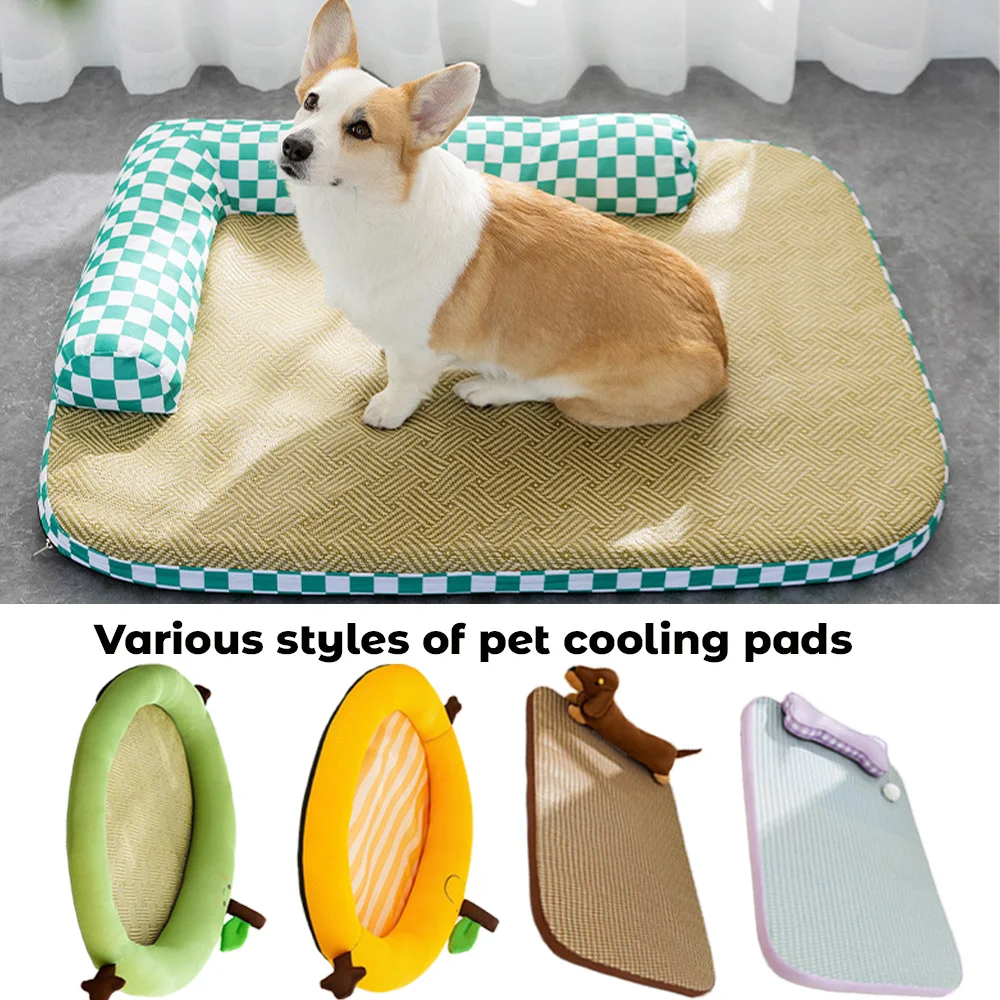 

Summer Latex Ice Silk Pet Bed | All Seasons Universal Pet Cooling Mats– Breathable, Anti-Bacterial Nest for Dogs & Cats