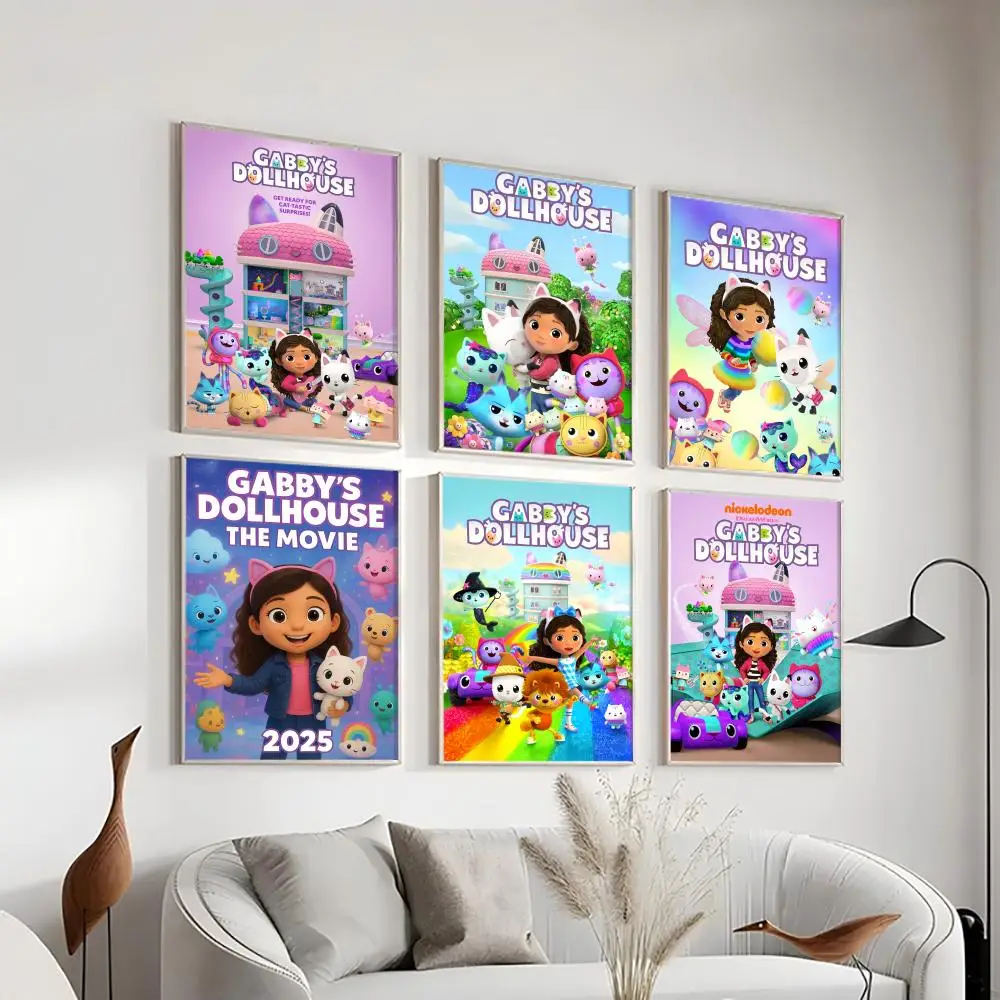 

G-Gabbys Dollhouse Classic Poster HD Art Sticky Wall Waterproof Home Living Room Bedroom Bar Aesthetic Decoration Gift