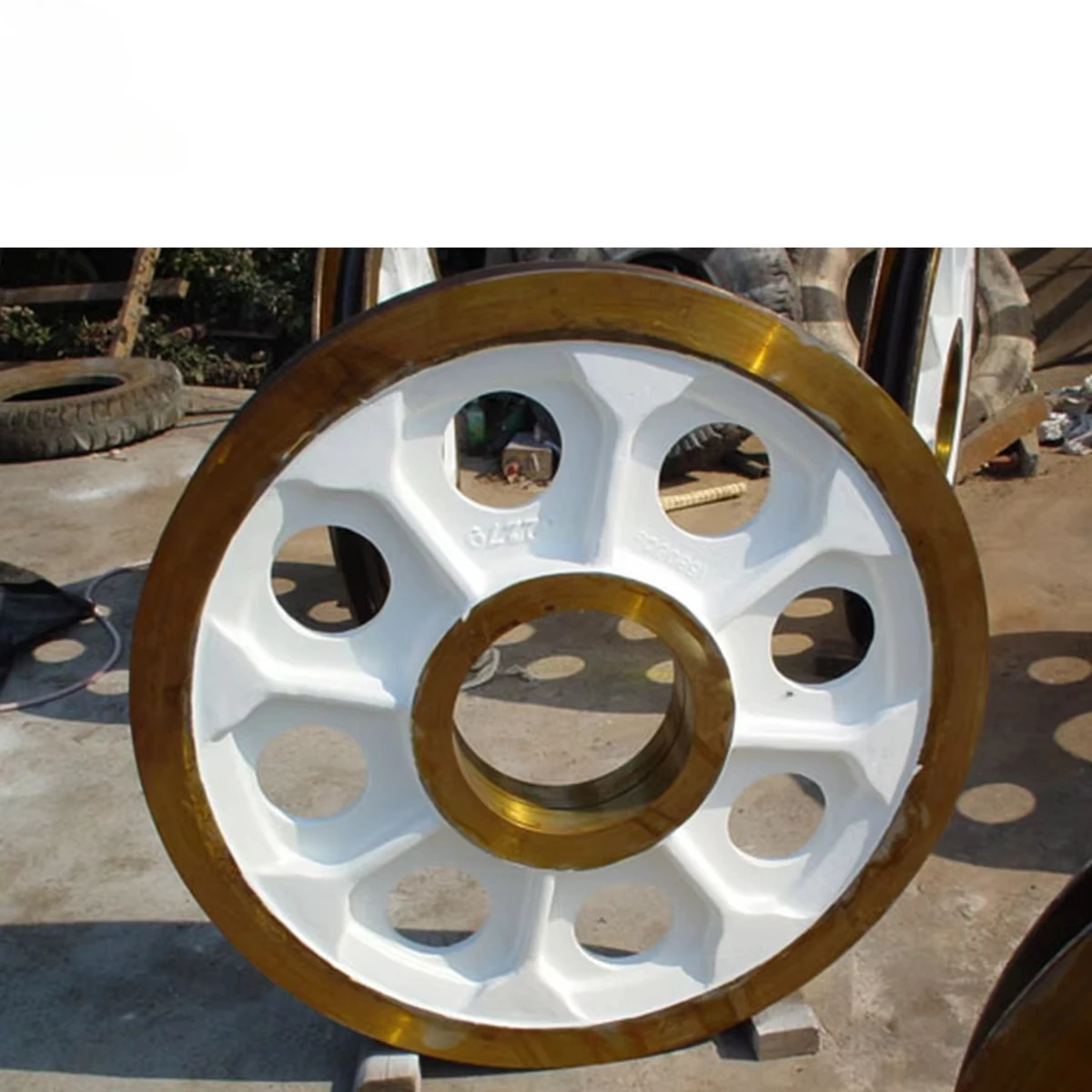 Tension Deflector Pulley Crane Wheel Grooved Pulley Sheave Taper Bushing Pulley