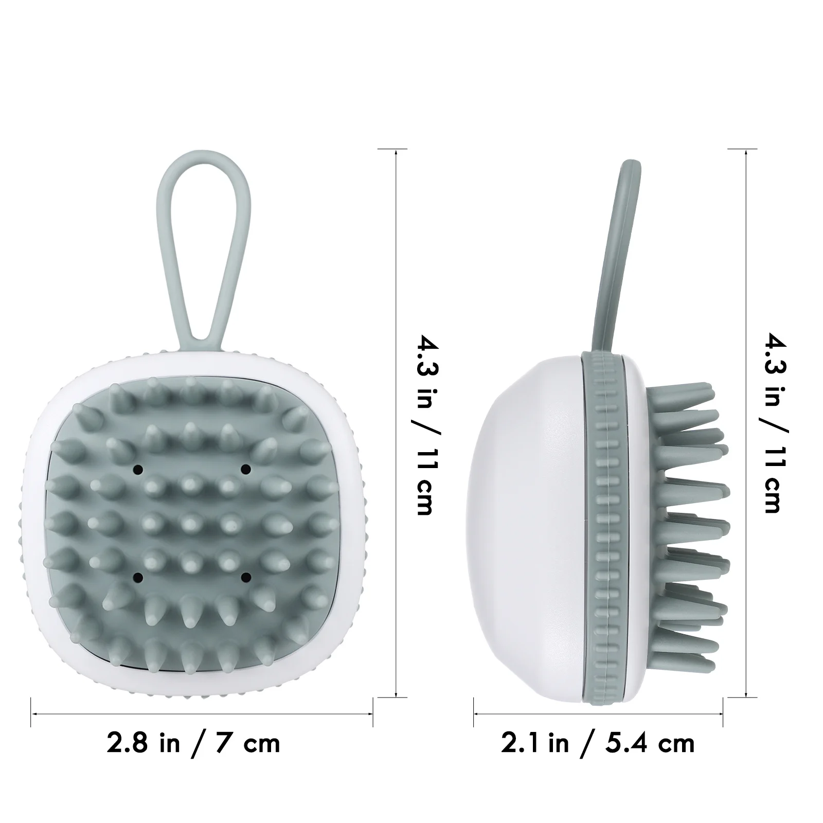 

6pcs Massager Brush Professional Scalp Exfoliator For Deep Cleaning Portable Compact Hair Care Tool Travel Household Use Daily