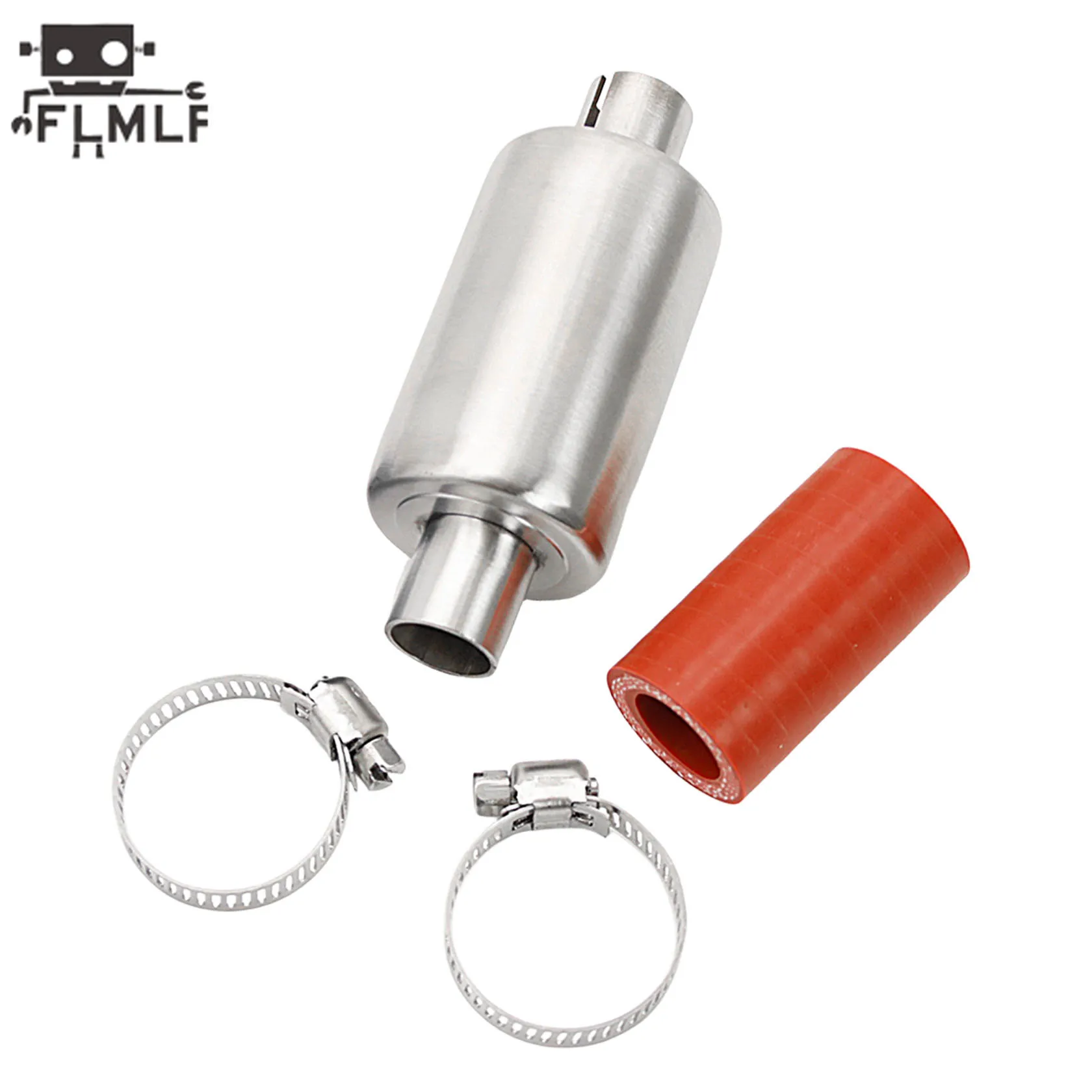 Rc Car Stainless Steel Exhaust Pipe Muffler for 1/5 HPI ROFUN ROVAN KM BAJA 5B 5T 5SC Losi 5ive-t Redcat FG Buggy Truck Parts