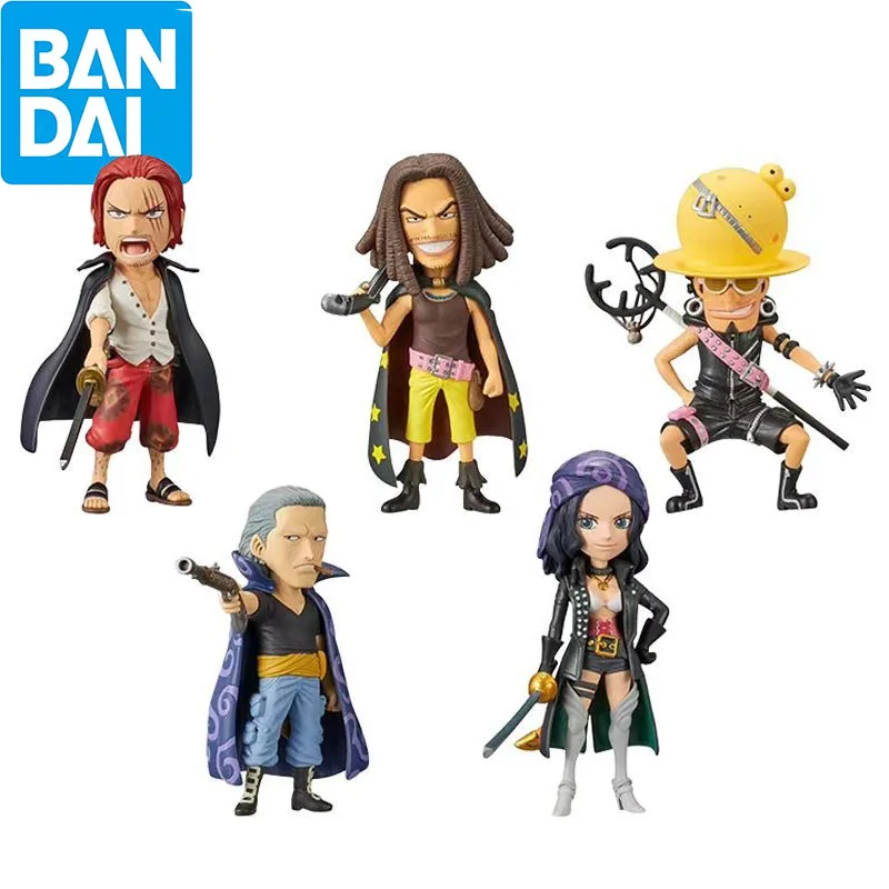 Bandai Genuine Anime One Piece Gashapon Toys WCF RED Theater Version Vol.3 Shanks Bekkuman Yasopp Model Decoration Kids Gifts