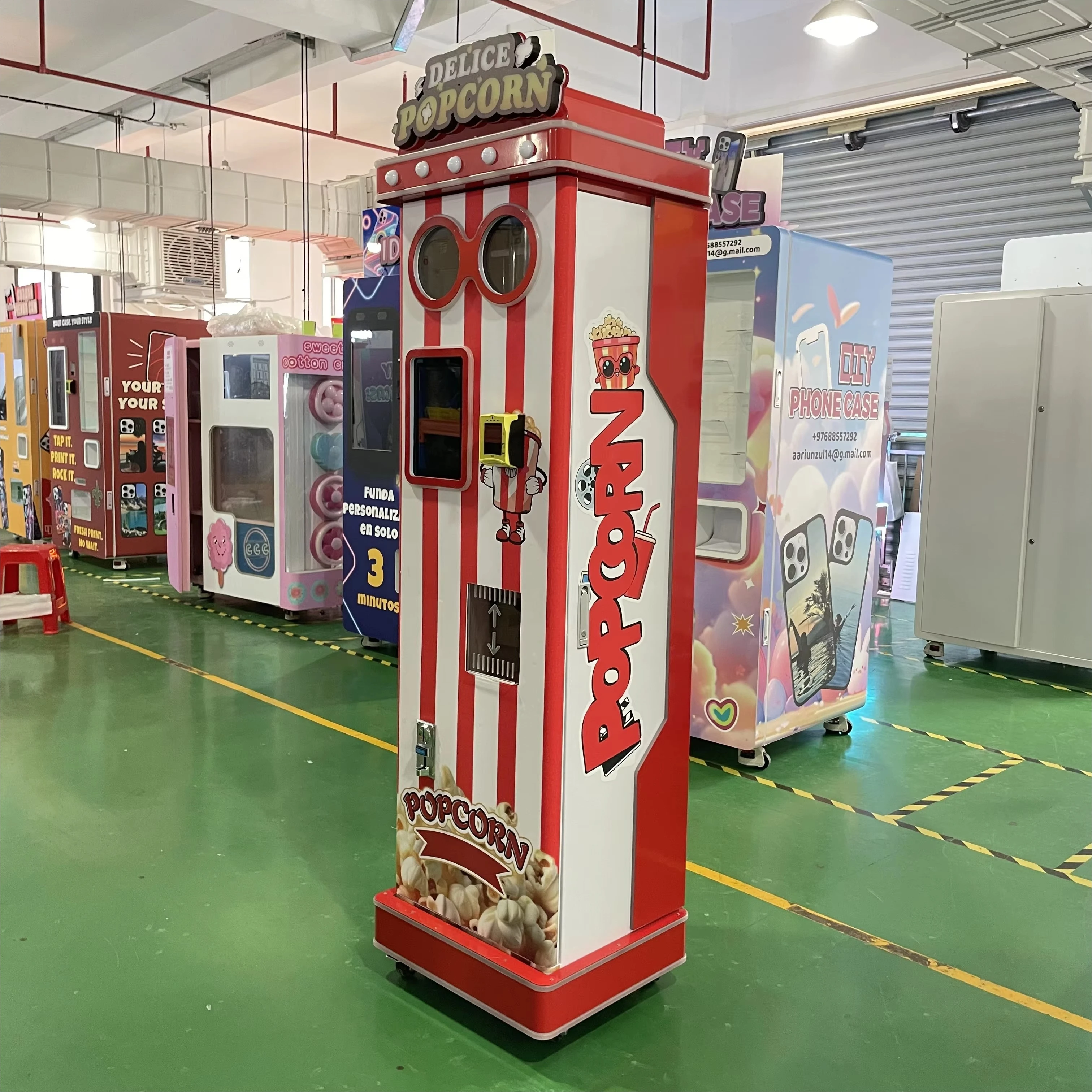 FOODLINE Overseas Agent Exclusive Popcorn Vending Machine Auto Cleaning Residue Tray Leisure Park Equipment