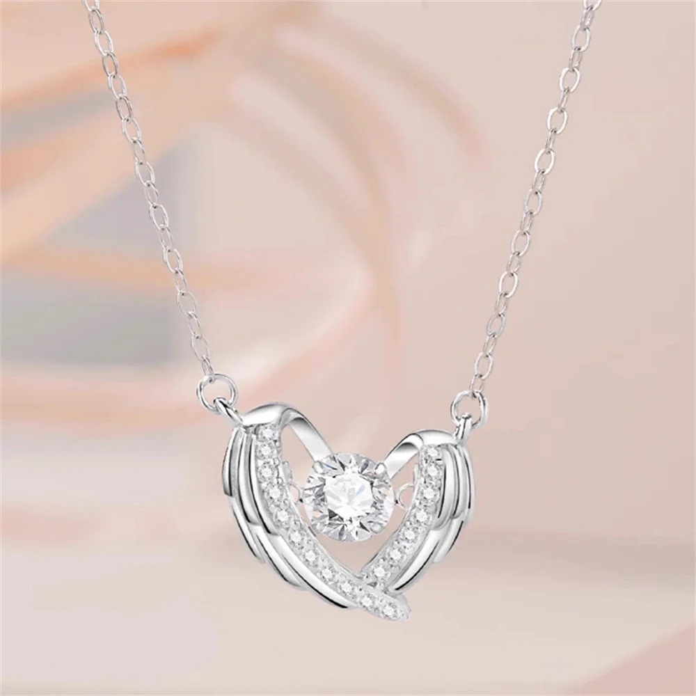 

Japanese-Korean S925 Silver Collarbone Chain, Lively Pendant, Niche Design Light Luxury Women's Necklace