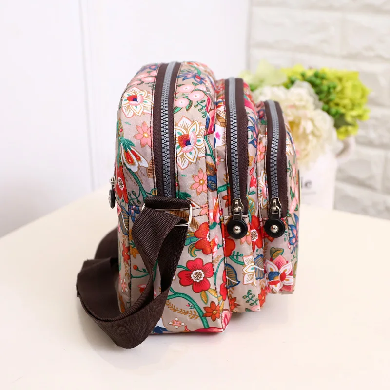 Mummy Diaper Nappy Bags Fashion Flower Pattern Large Capacity Travel Outdoor Backpack Baby Care Nursing Bag Suit for Mom