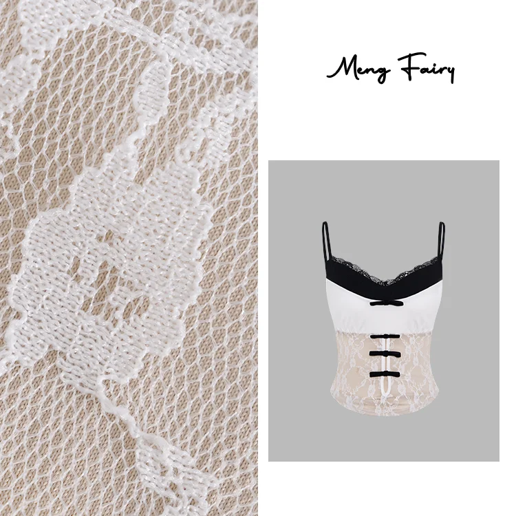 MengFairy Miu doux tricoté Long Sve Cardigan ensemble polyvalent Sli trajet Sle brodé couleur Pure Collection de printemps