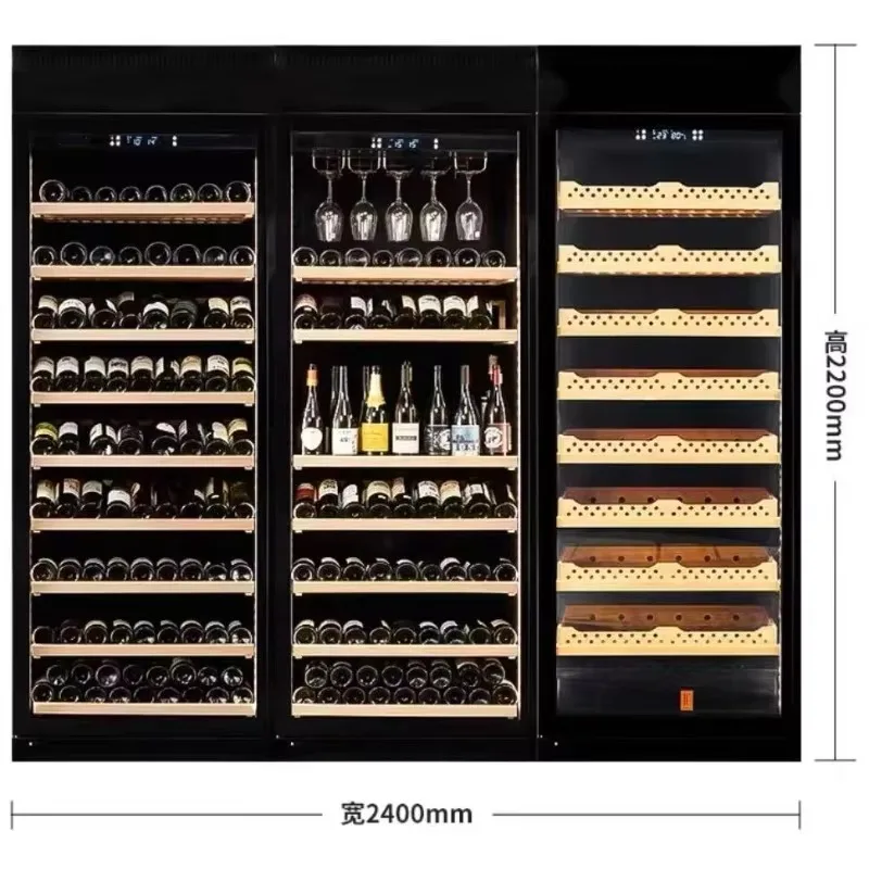 Airo Large Capacity Dual Temp Zone Doublel Control 500 Bottles Compressor Luxurious Wine Cooler Cabinet High Quality