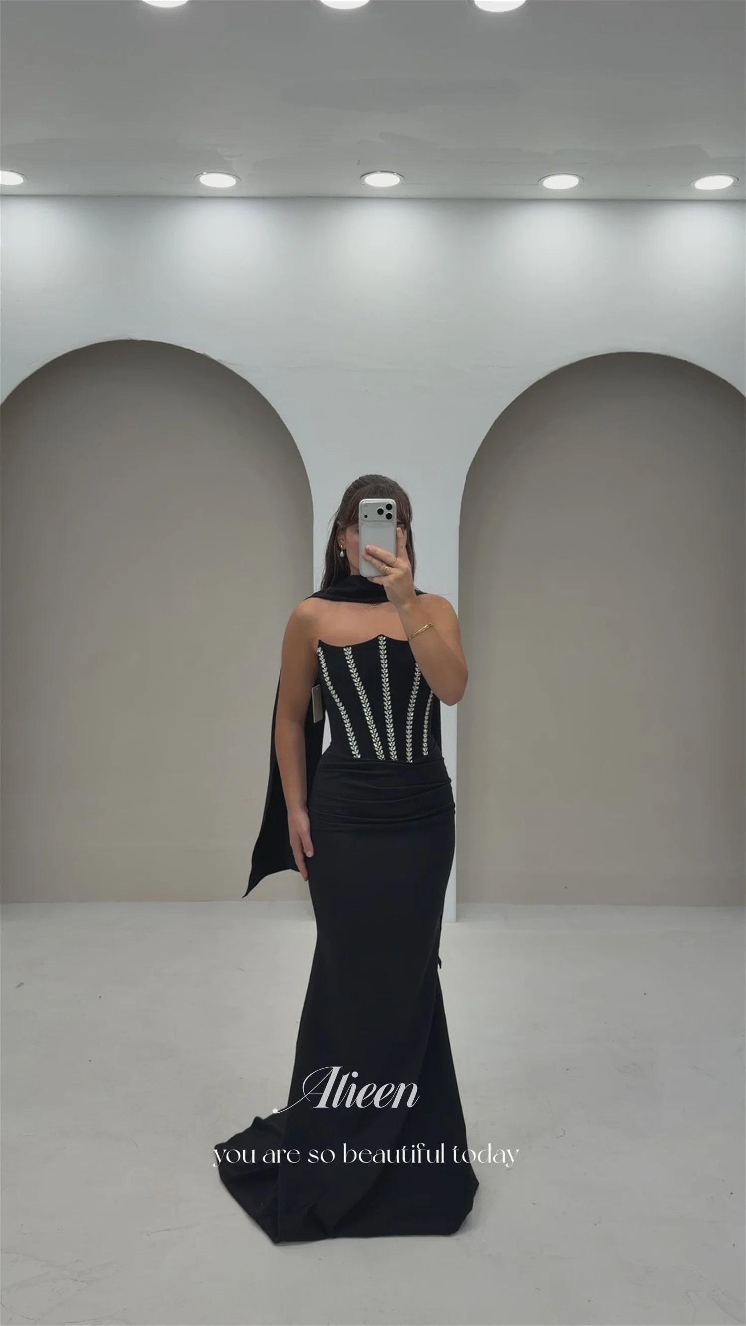 Aileen  فساتين سهرة Luxurious Evening Dresses for Special Occasions Vestidos De Festa Women Evening Dress Burgundy Customized