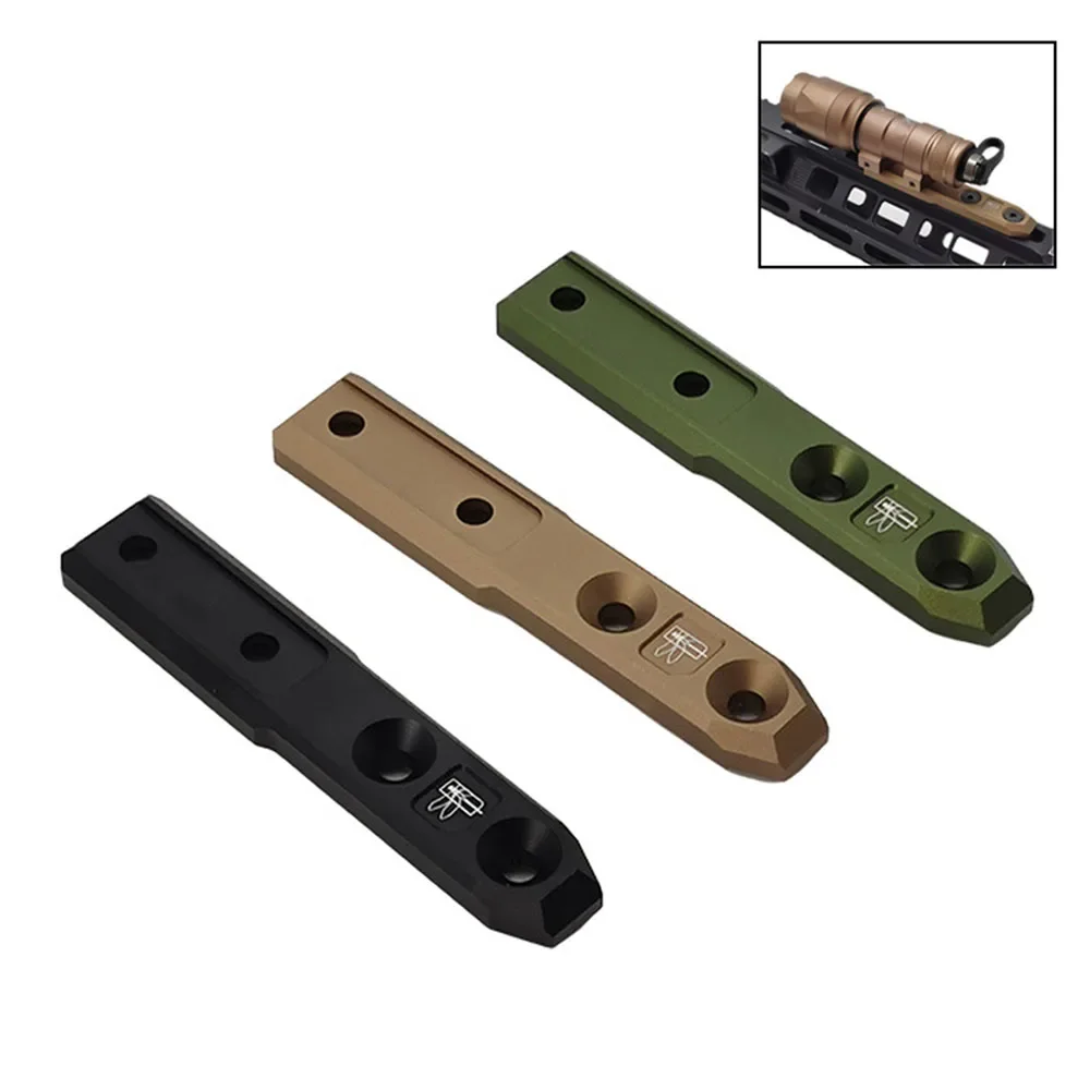 Tactical Flashlight Metal Base LED Light Extension Support Base Outdoor M300/M600  Hunting Accessories for MLOK System