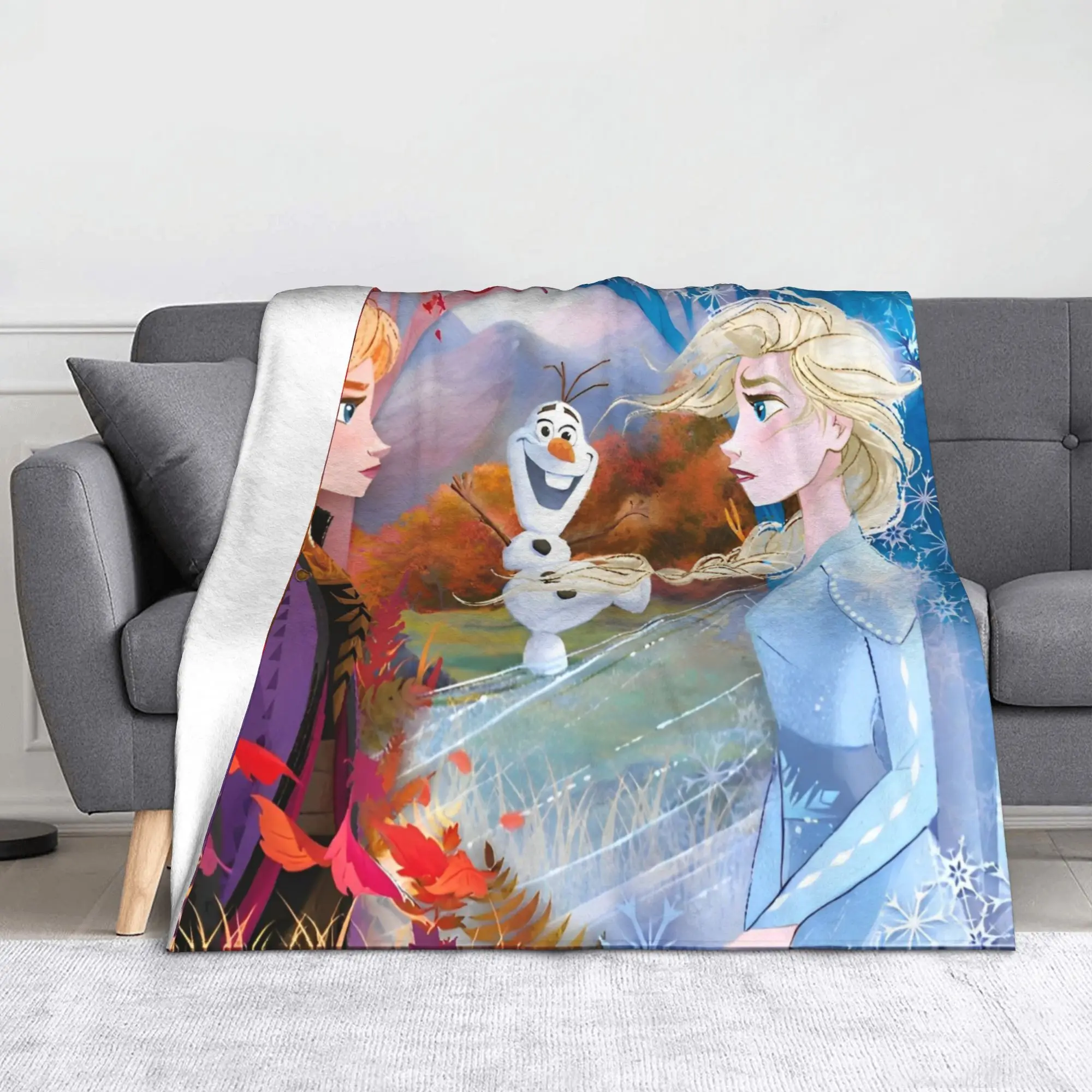 

Флисовое одеяло «Холодное сердце» с музыкальной фантазийной эстетикой, забавные пледы для дома, одеяло 125*100 см