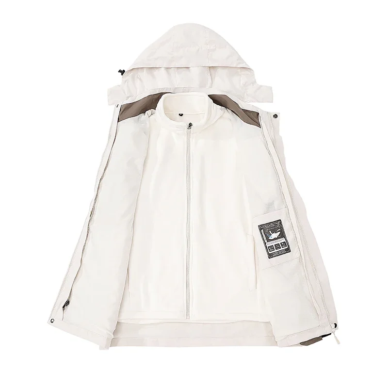 Outdoor Fishing Leisure Three in One Charging Jacket for Autumn Winter Comfortable Versatile Breathable Couple Windproof Jacket