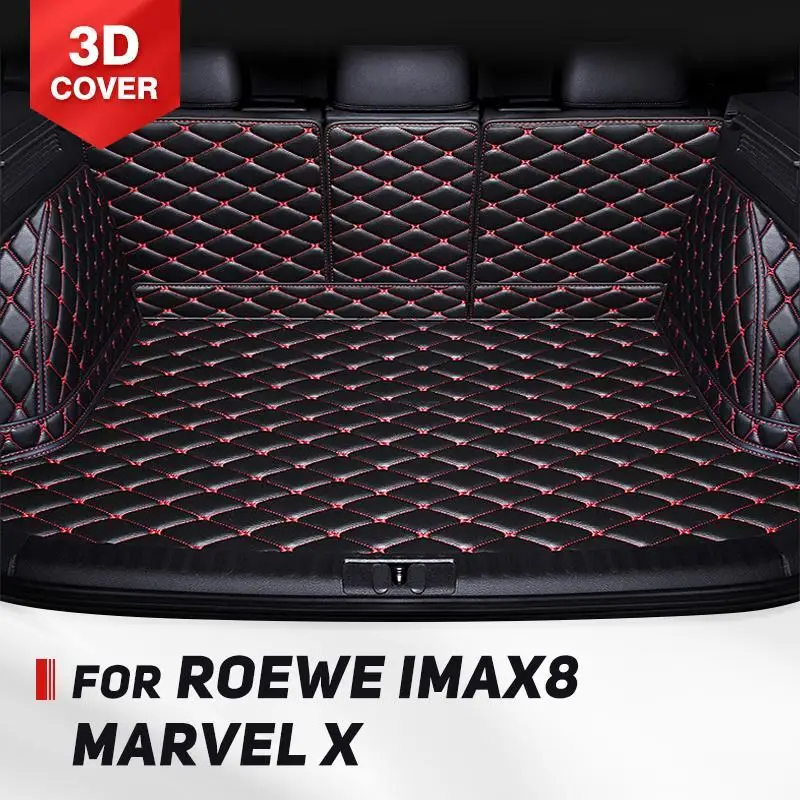 

Для Roewe iMAX8 2021-2022 MARVEL X 2018, автомобильный коврик для багажника с полным покрытием, автомобильный защитный коврик, грузовой вкладыш, аксессуары для интерьера