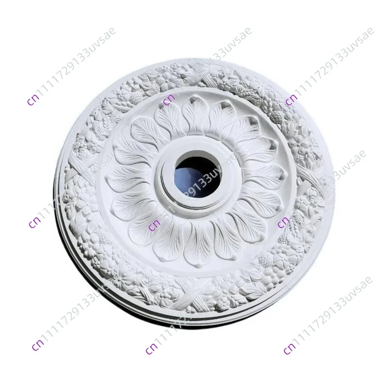 Polyurethane Decorative Pendent Lamp Base PU Chandelier Ceiling Rose Light Plate Droplight Paterage Decoration Rosette Medallion
