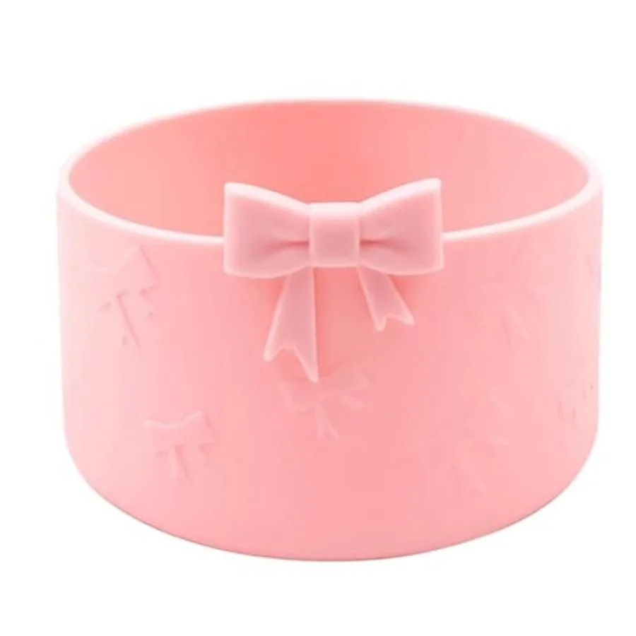 

1Pcs Bow Protective Cup Boot for 20 30 40oz Stanley Bumper, Silicone Tumbler Bottom Sleeve Cover Accessories
