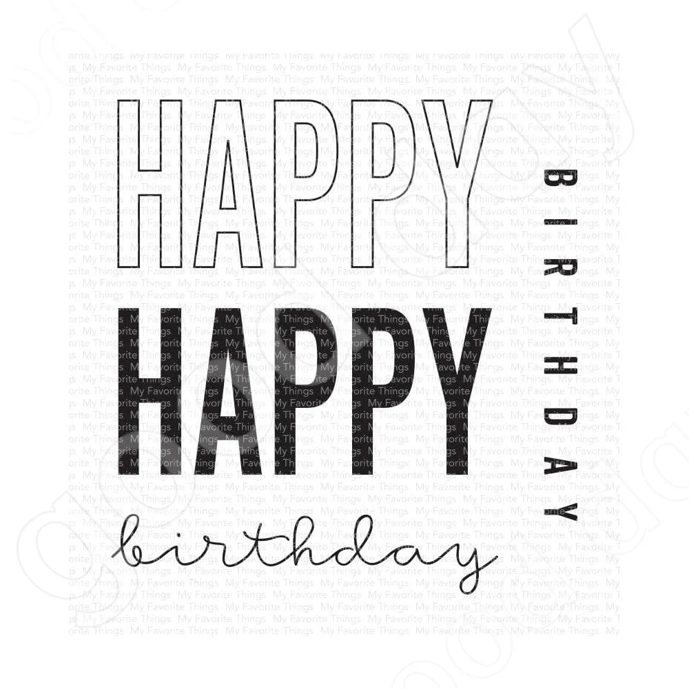 

New Arrival Happy Happy Birthday Clear Stamps Scrapbook Diary Decoration Stencil Embossing Template Diy Greeting Card Handmade