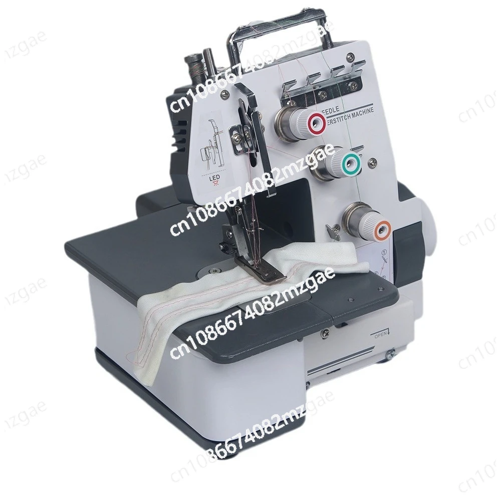 

323 Household Double Needle Three-Thread Zig Zag Interlock Sewing Machine 2.5mm Multifunctional Electric Overlock Sewing Machine