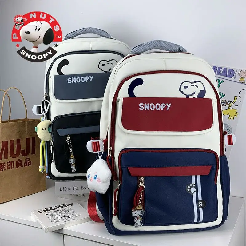 

Снупи мультфильм аниме милый школьный рюкзак для школьников средней школы креативный персонализированный унисекс компьютерный рюкзак для хранения в подарок