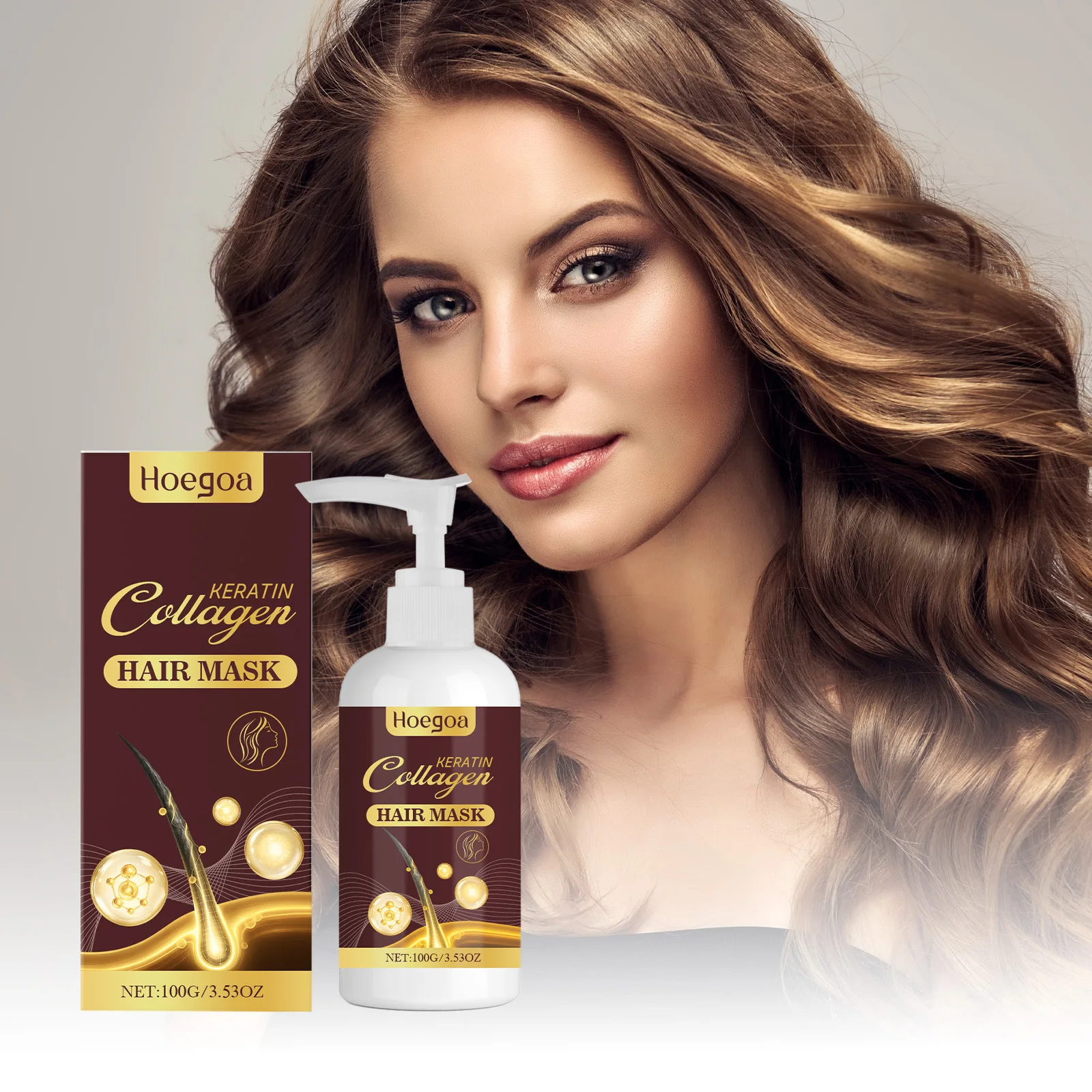 

Collagen Hair Mask Prevent Hair Splitting Reduce Dryness And Frizz Moisturize Soften Hair Improve Hair Texture Hair Care Mask