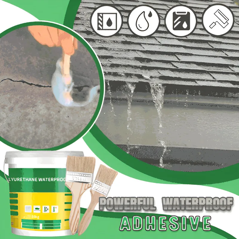 Transparent Waterproof Glue Penetrating Leak-Proof Coating High Efficiency Sealant for Walls Floor Bathroom Exterior Home Repair