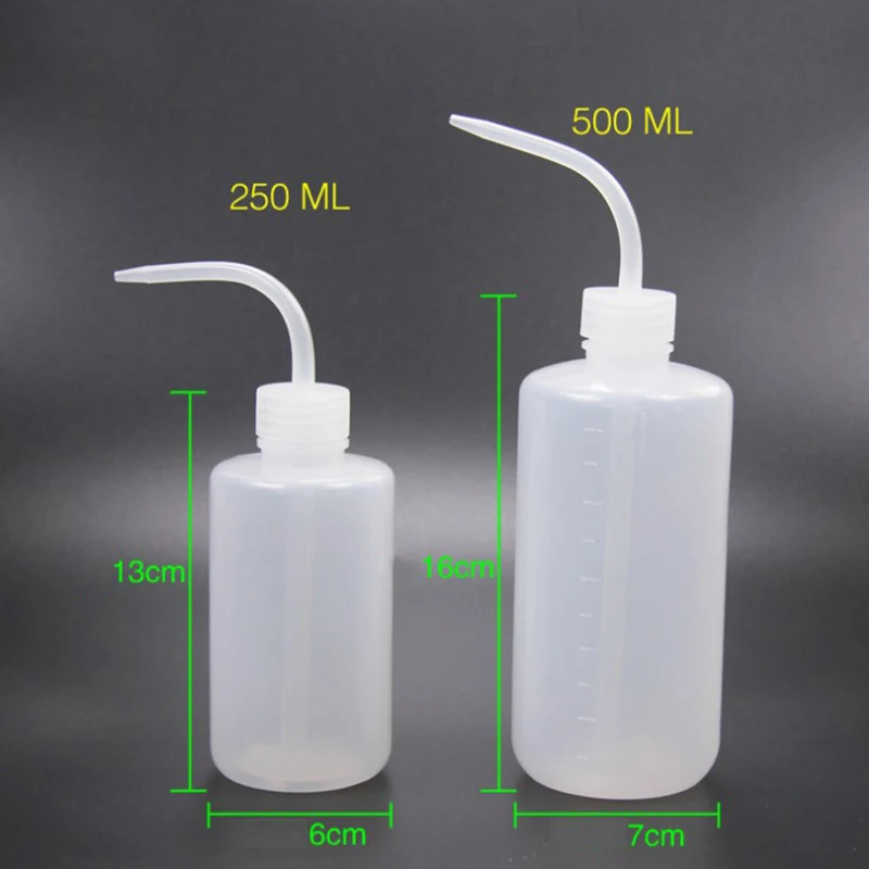 Eyebrow Eyelash Cleaning Washing Bottle Elbow Long Tube Bottle Flower Waterer