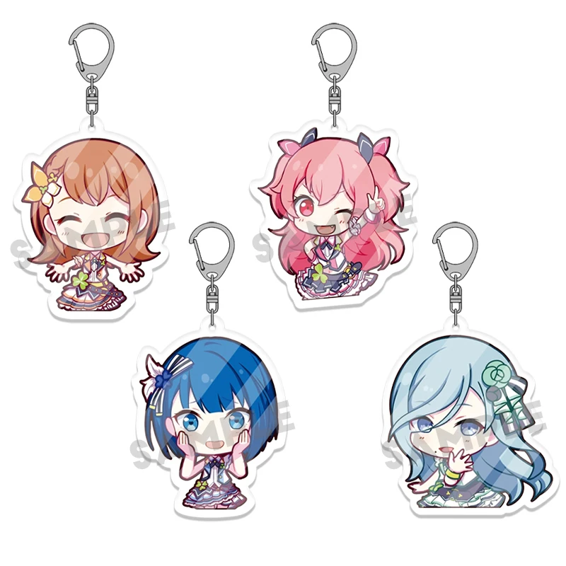5pcs Anime Characters Acrylic Keychain Set, Gift for Cosplayers