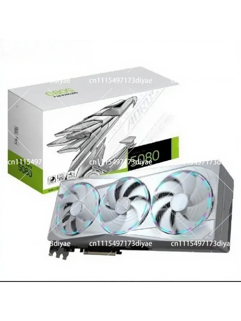 RTX 5080 16G Graphics Card, AI Powered Triple Fan Cooling, PCIe 5.0 for Gaming PC