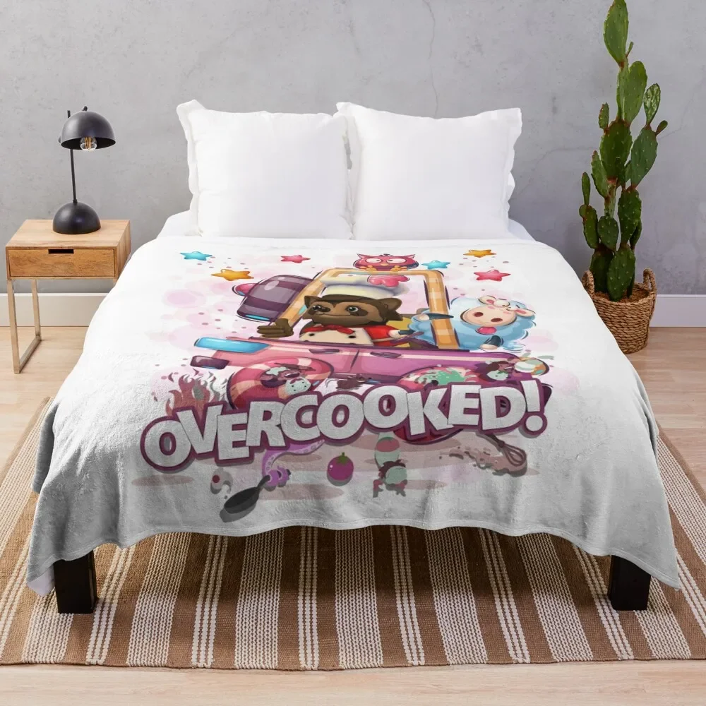 

Overcooked Chef RACCOON Throw Blanket Plush Large Polar halloween Blankets