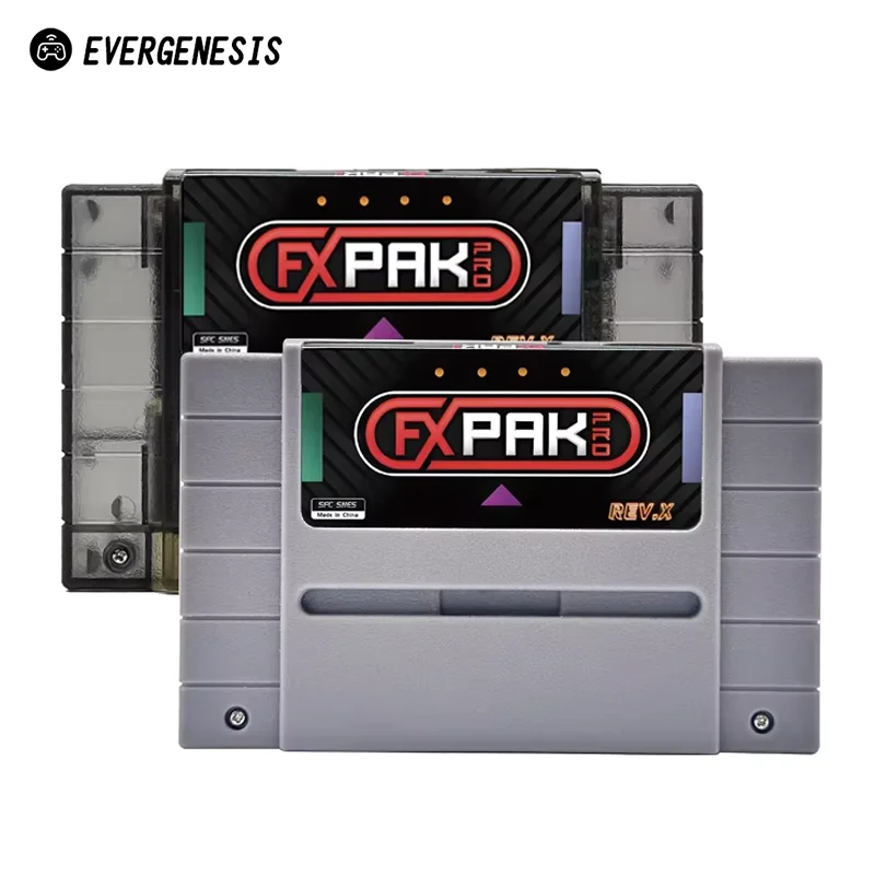 

EVERGENESIS Fxpak Pro SNES Rev. X версия SNES Gane Cartridge SD2 флэш-карта для SFC SNES 16-битная игровая консоль с картой 8G