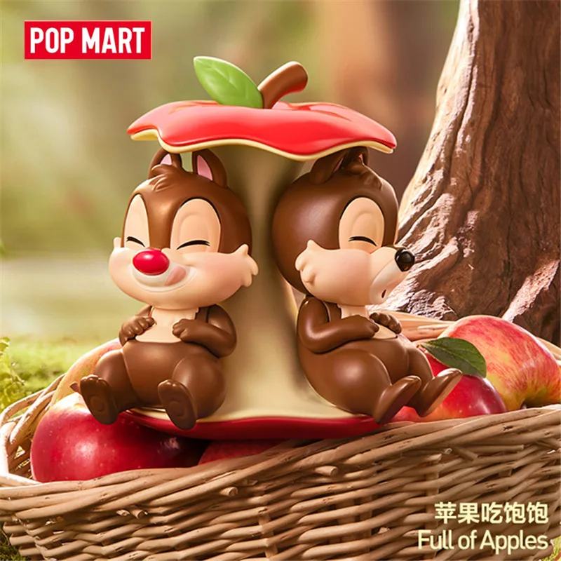 POPMART حقيقية ديزني رقاقة 'N' ديل لعوب الإخوة سلسلة تمثال صندوق أعمى هدية صندوق غامض الحلي الشكل مفاجأة هدية #1