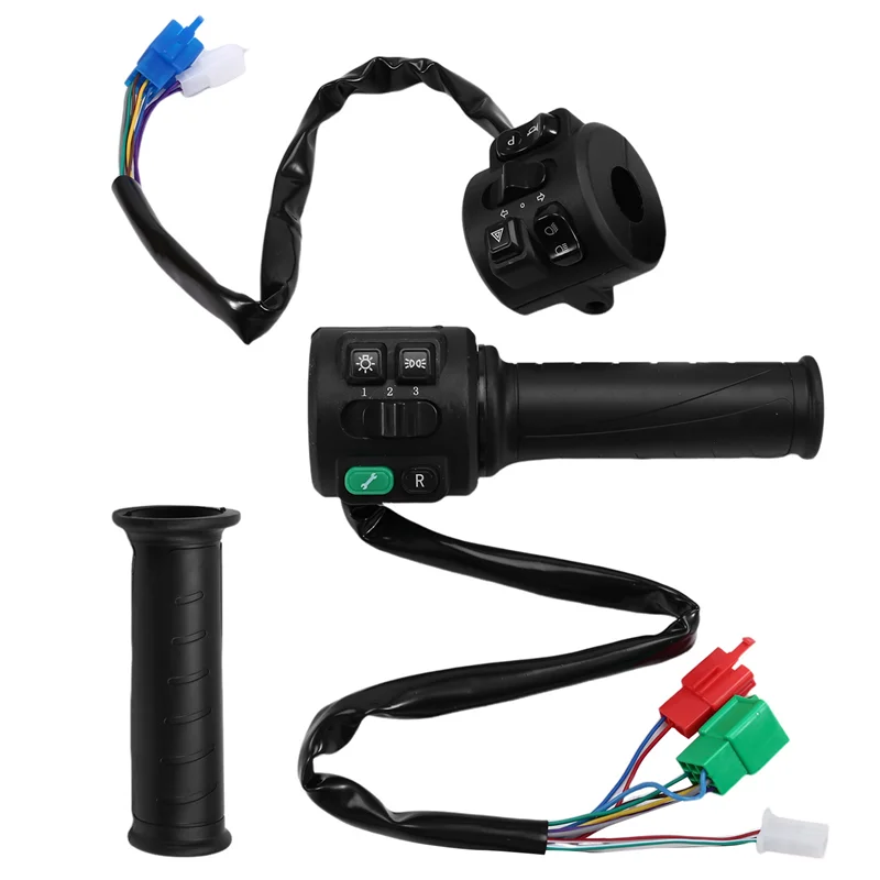 A11M-T08 Hall Type 48V 60V 72V With Three Speed Parking Reverse Comb Function Twist Throttle For Electric Motorcycle Scooter