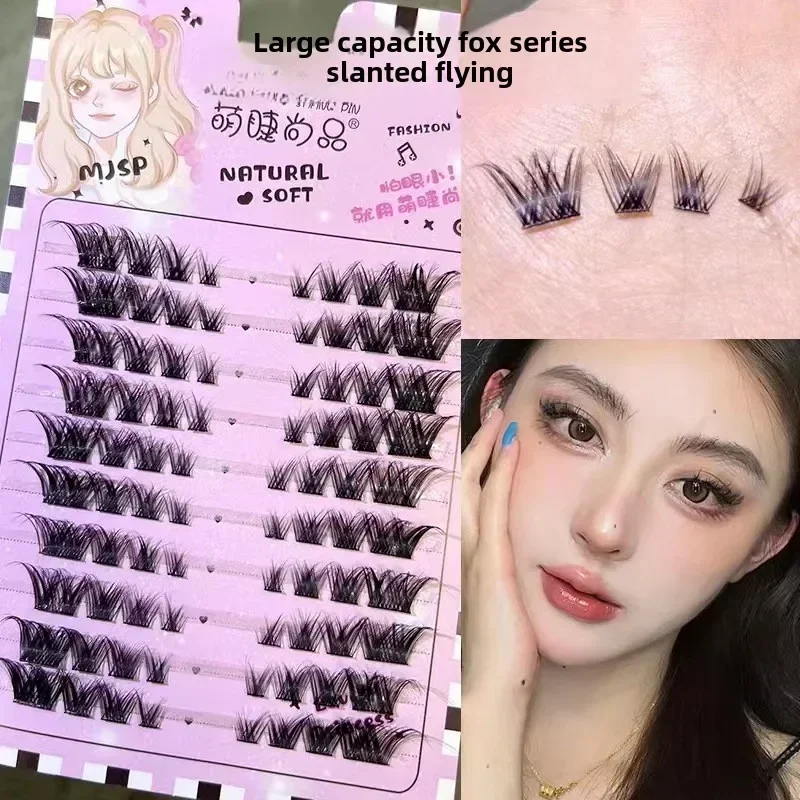 

Mengjie False Eyelashes Natural Look Fake Eyelashes Large Volume Eye Lashes Segmented Cluster False Lashes Makeup for Beginners