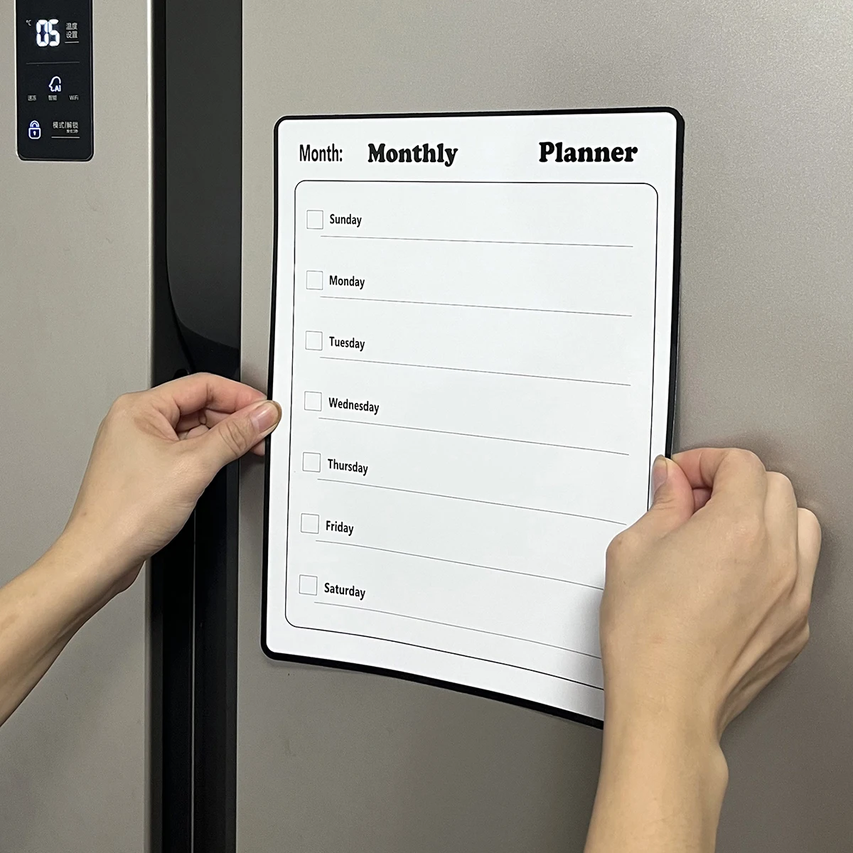 1 magnetic refrigerator sticker message board with erasable soft whiteboard sticker weekly schedule