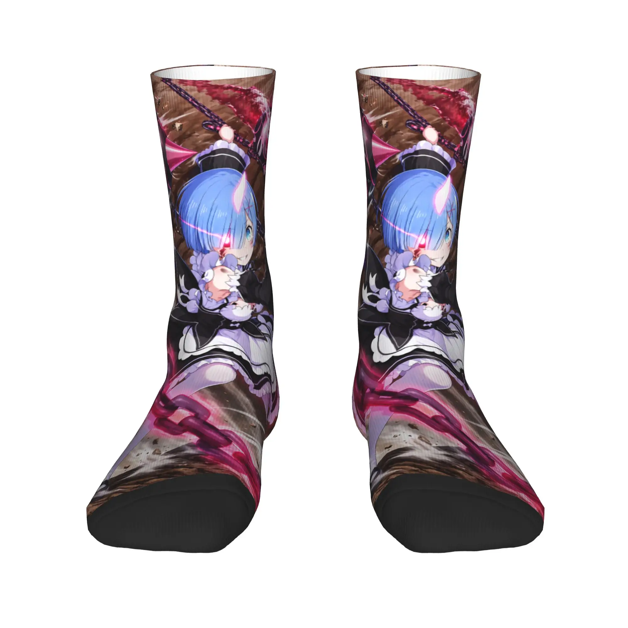 Anime Re Life In A Different World From Zero Rem Stockings  Gothic Socks Couple Soft Breathable Socks Autumn Non Slip Socks Gift