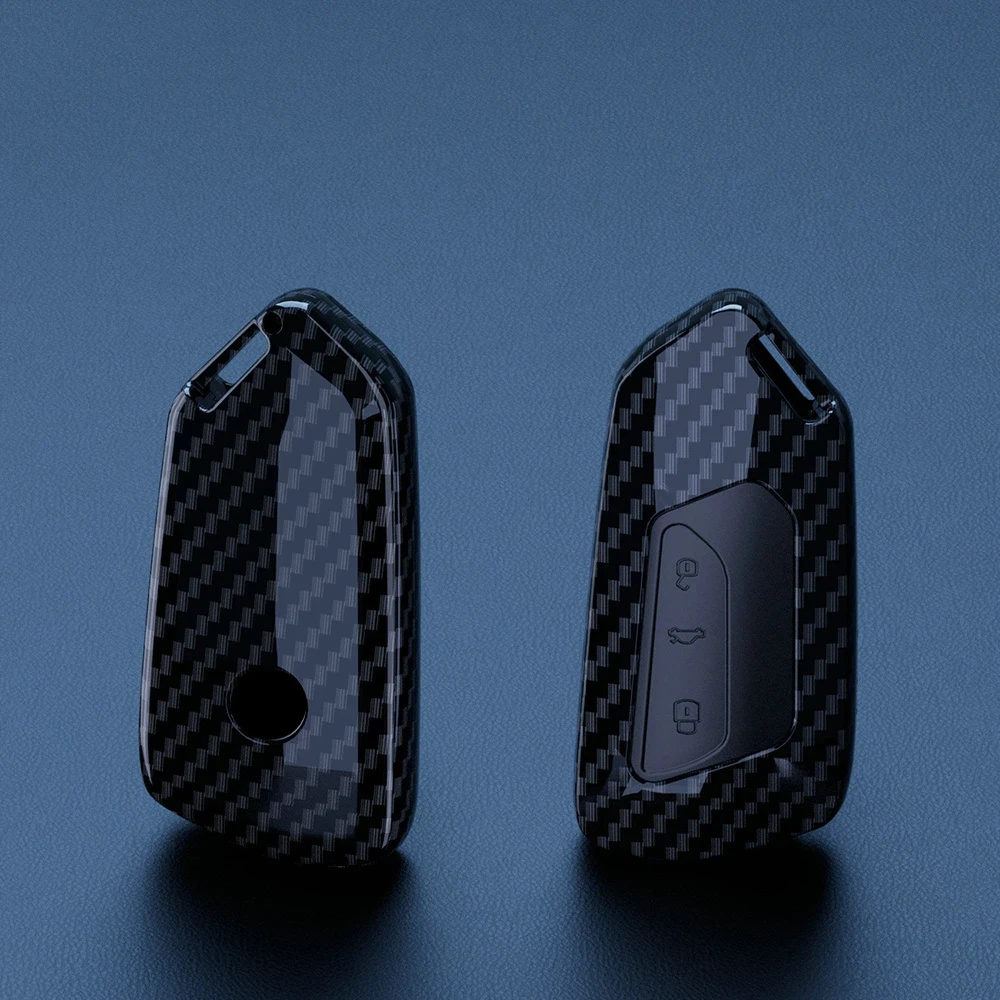 

ABS Car Key Case Cover For VW Volkswagen Golf 8 MK8 ID.3 ID.4 Cupra Skoda Octavia A8 SEAT Leon MK4 2020 2021 Formentor Tarraco