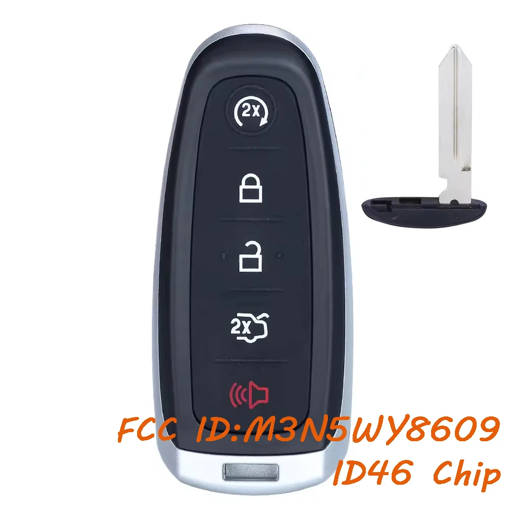 

KEYECU M3N5WY8609 for Ford C-max Edge Explorer Escape Focus Expedition Taurus Smart Prox Remote Key Fob Transmitter ID46 Chip