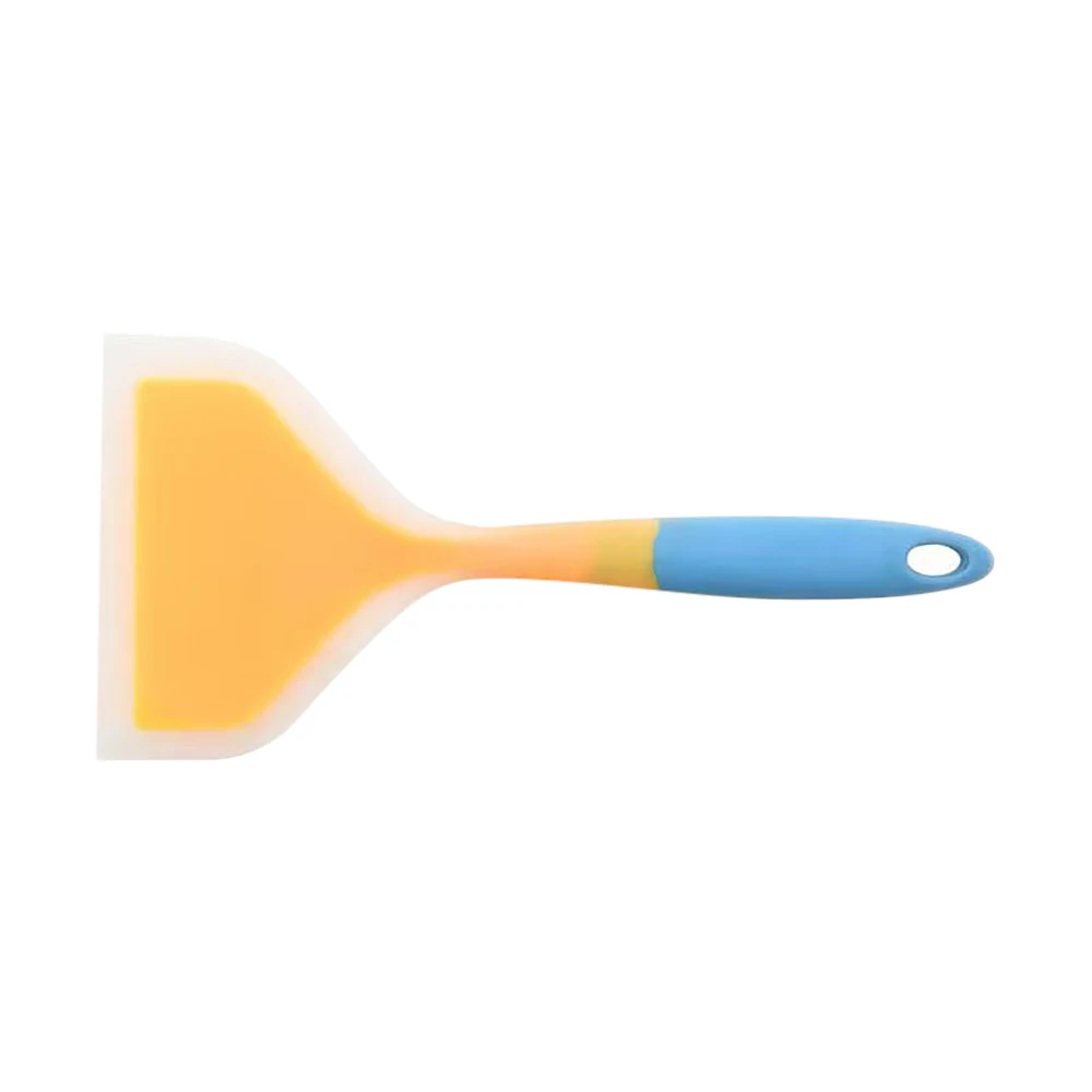 1PCS Silicone Kitchen Ware Cooking Utensils Spatula Beef Meat Egg Kitchen Scraper Wide Pizza Cooking Tools Shovel Random Color