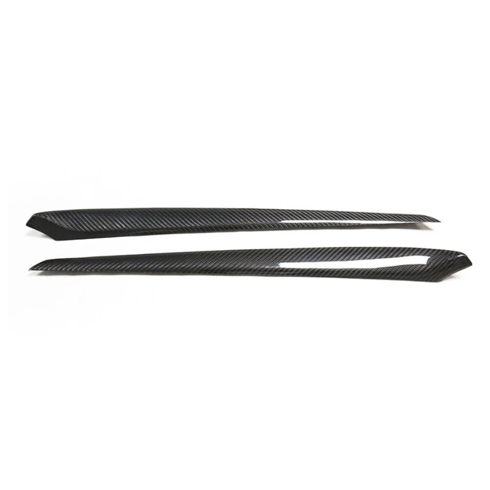 

Dry Carbon Fiber Cover for Teslal Model 3 2021 2022 LHD RHD Interior Accessories Front Door Trim Frame Sticker 2 PCS