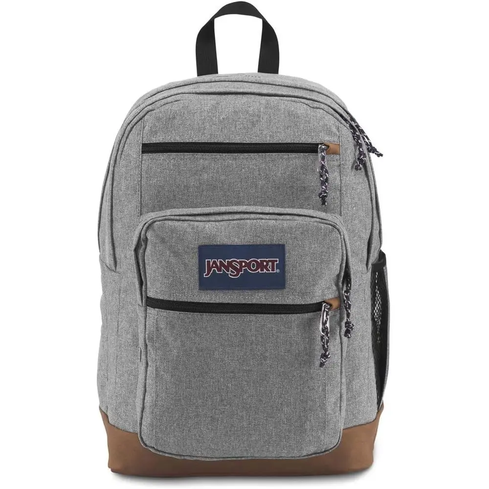 

15-inch Laptop Backpack - Large Rucksack with 2 Compartments, Ergonomic Straps, Grey Letterman Style